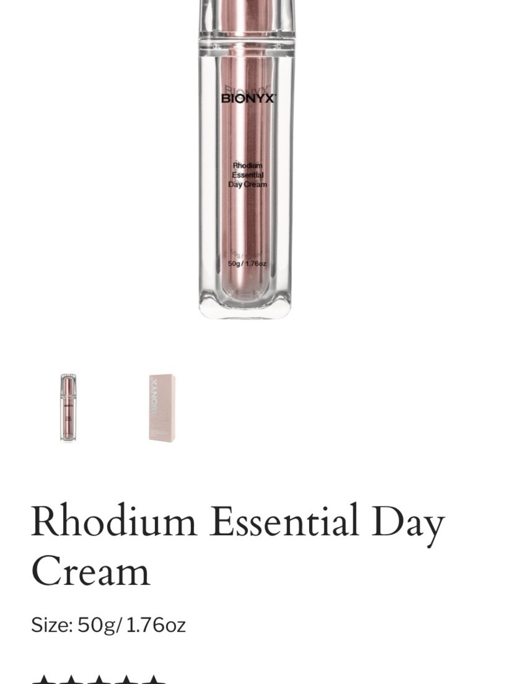 Onyx Rhodium Day Cream - Rose Metallic